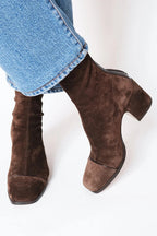 Donatella™ | Botines con Tacón de Punta Cuadrada