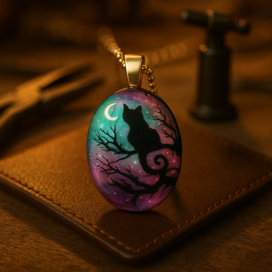 Collar de gato "La noche estrellada"