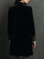 CAMILLA | Blazer Ajustado con Estampado Barroco Negro