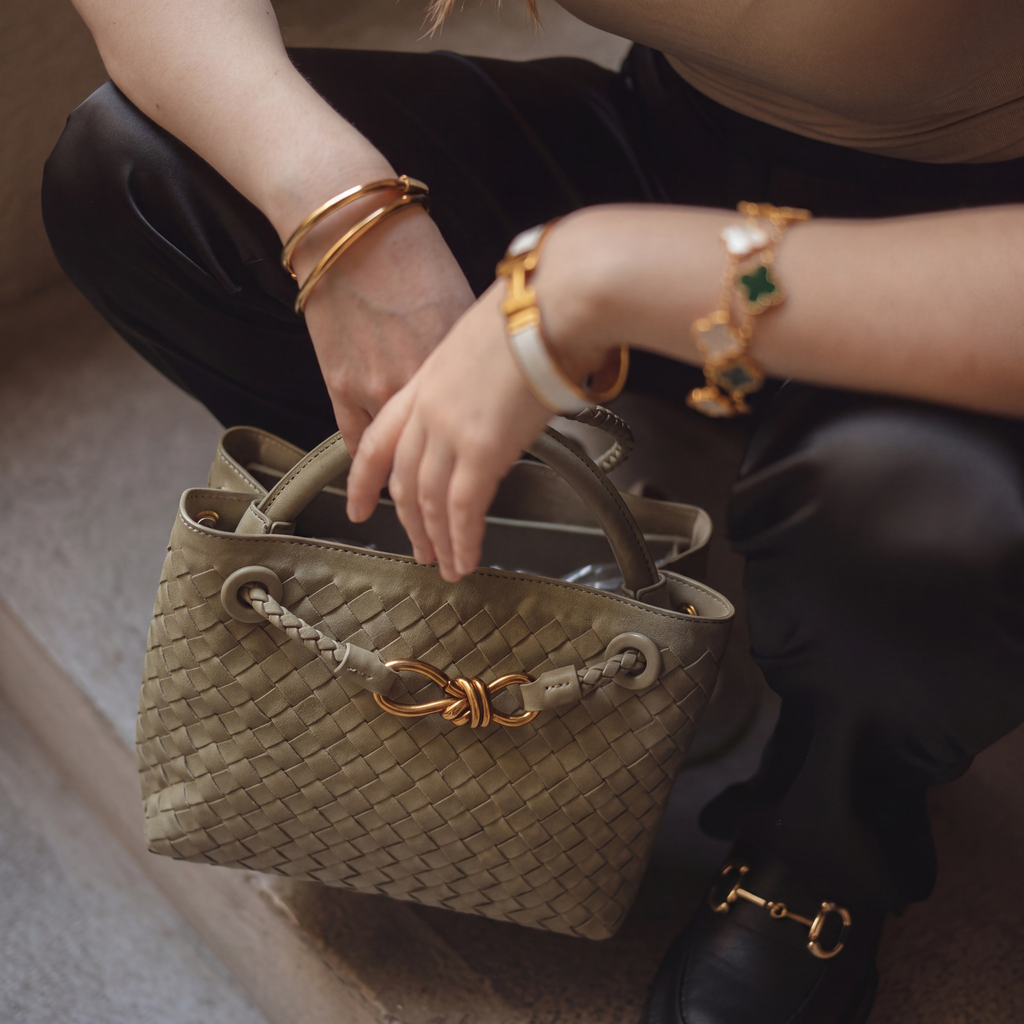 Bolso Sage de Cuero