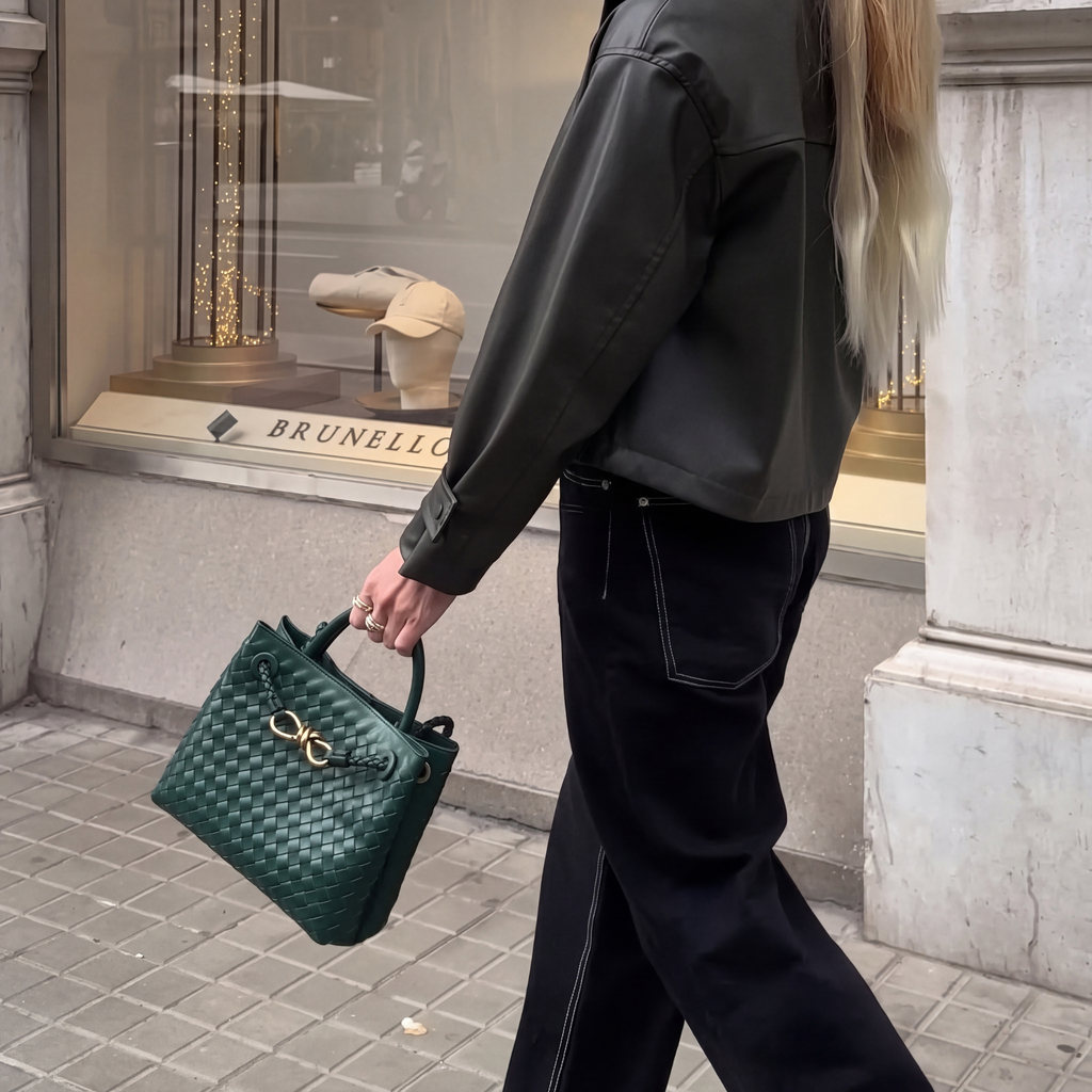 Bolso Sage de Cuero