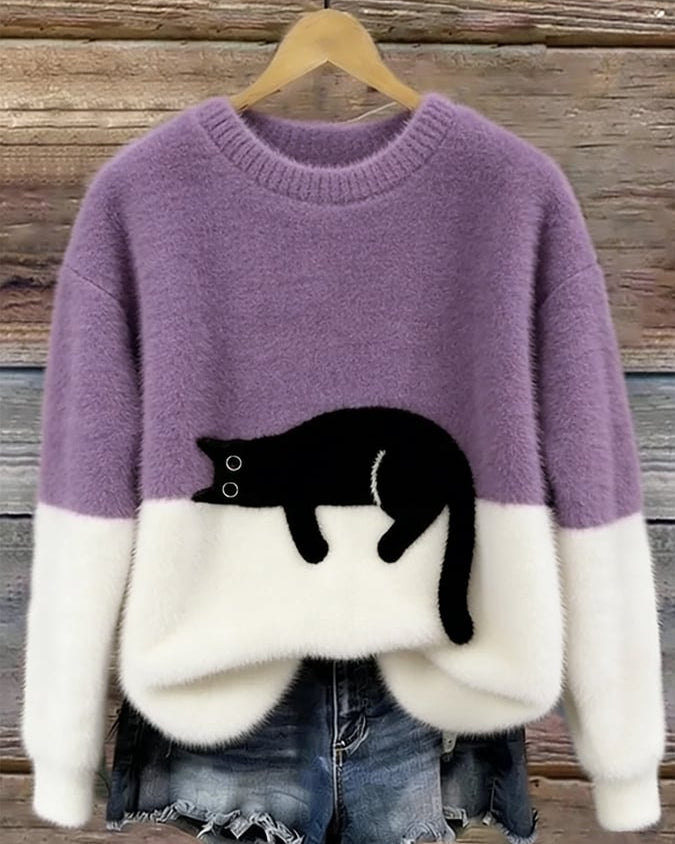 HELEN™ | Suéter oversize de gato elegante