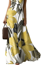 CHELO | Vestido maxi floral con escote en V