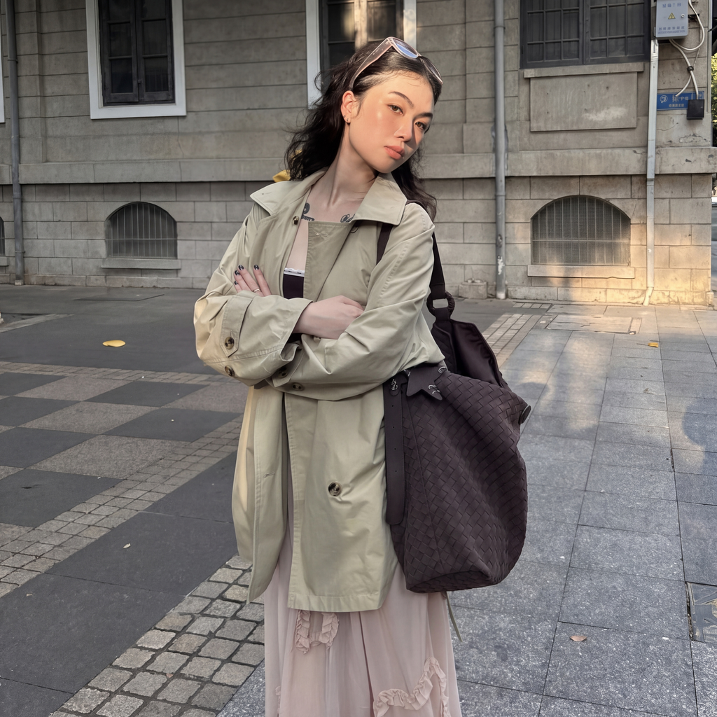 Bolso Tote Capri de Gamuza
