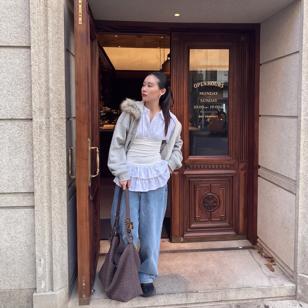 Bolso Tote Capri de Gamuza