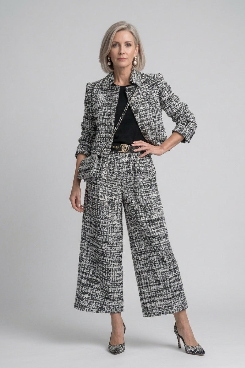 AZAHARA | Conjunto de Tweed de Dos Piezas