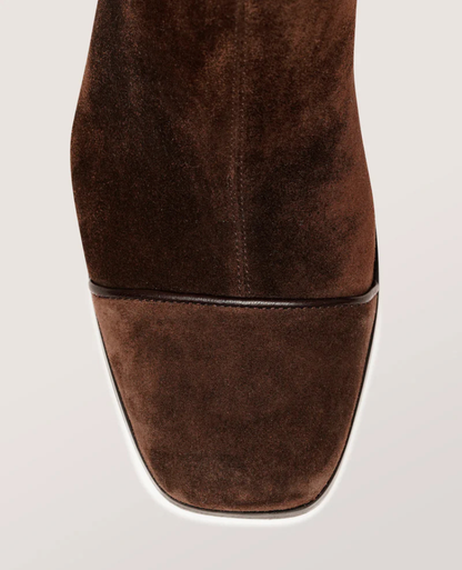 Donatella™ | Botines con Tacón de Punta Cuadrada