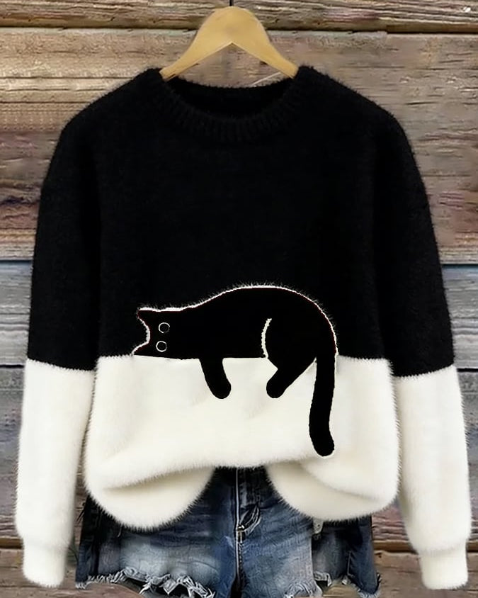 HELEN™ | Suéter oversize de gato elegante