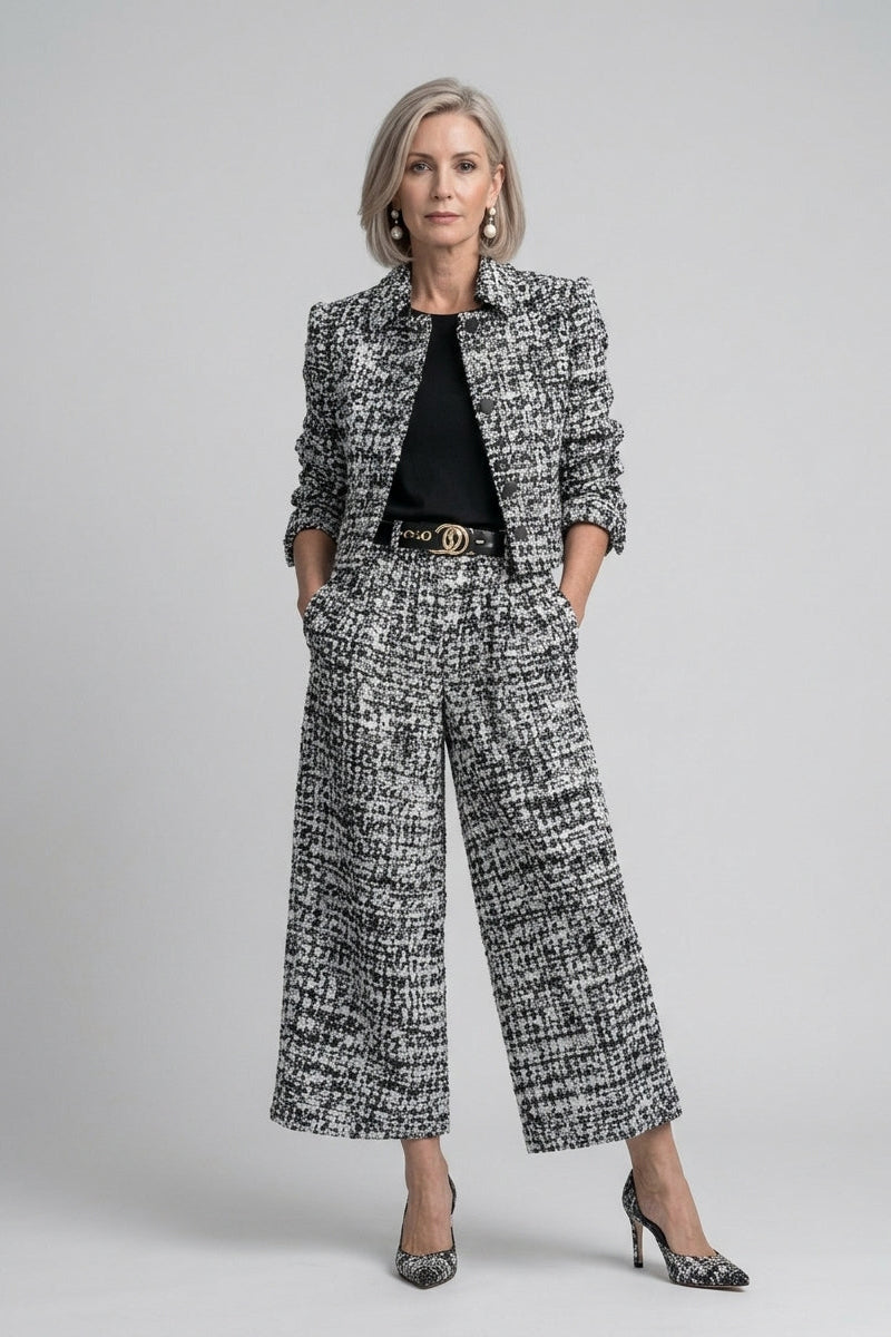 AZAHARA | Conjunto de Tweed de Dos Piezas