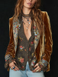 ANNA | Blazer Patchwork con Estampado Floral Vintage