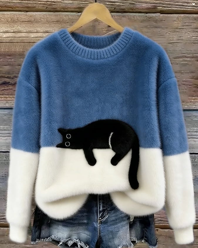 HELEN™ | Suéter oversize de gato elegante