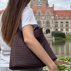 Bolso Tote Brielle de Gamuza