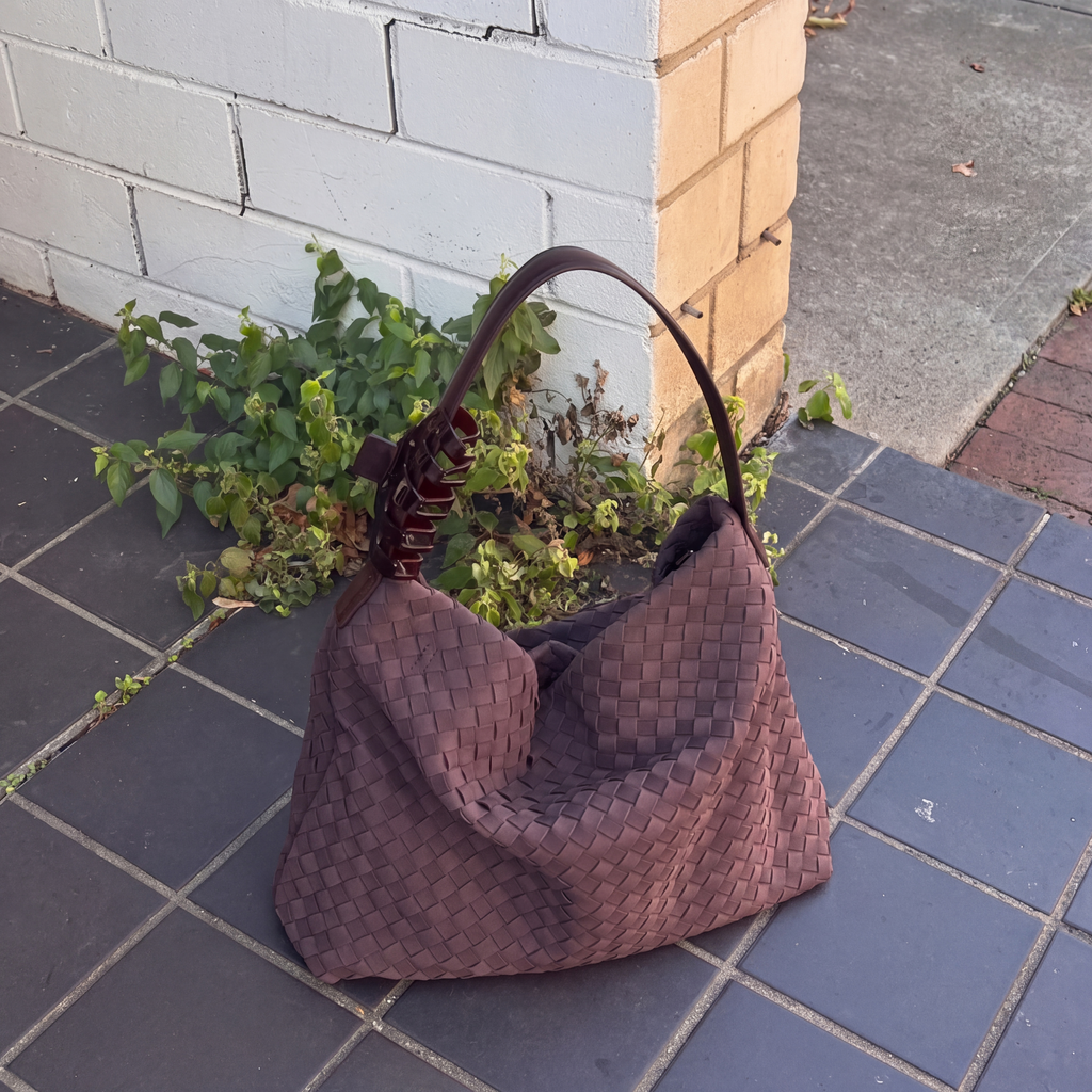 Bolso Tote Brielle de Gamuza