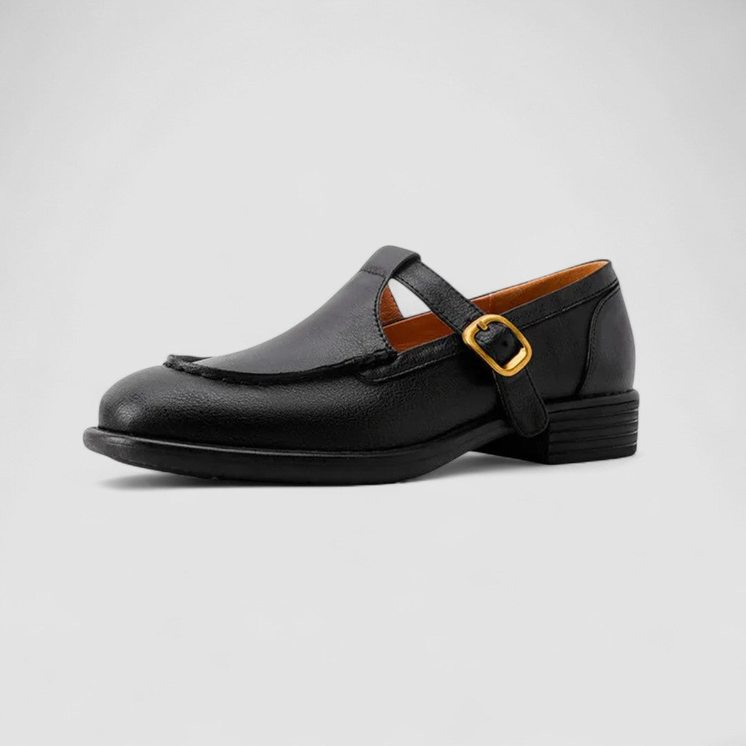 Avery - Zapatos ortopédicos Mary Jane con punta cuadrada