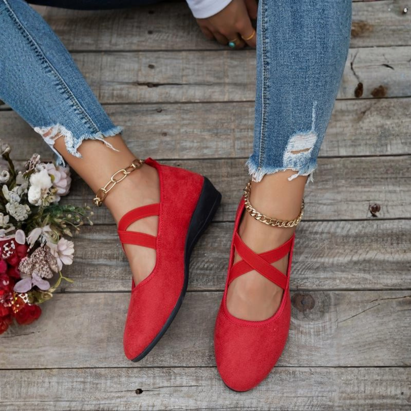 AMANDA™ | ZAPATO SLIP-ON CON CUÑA CÓMODA
