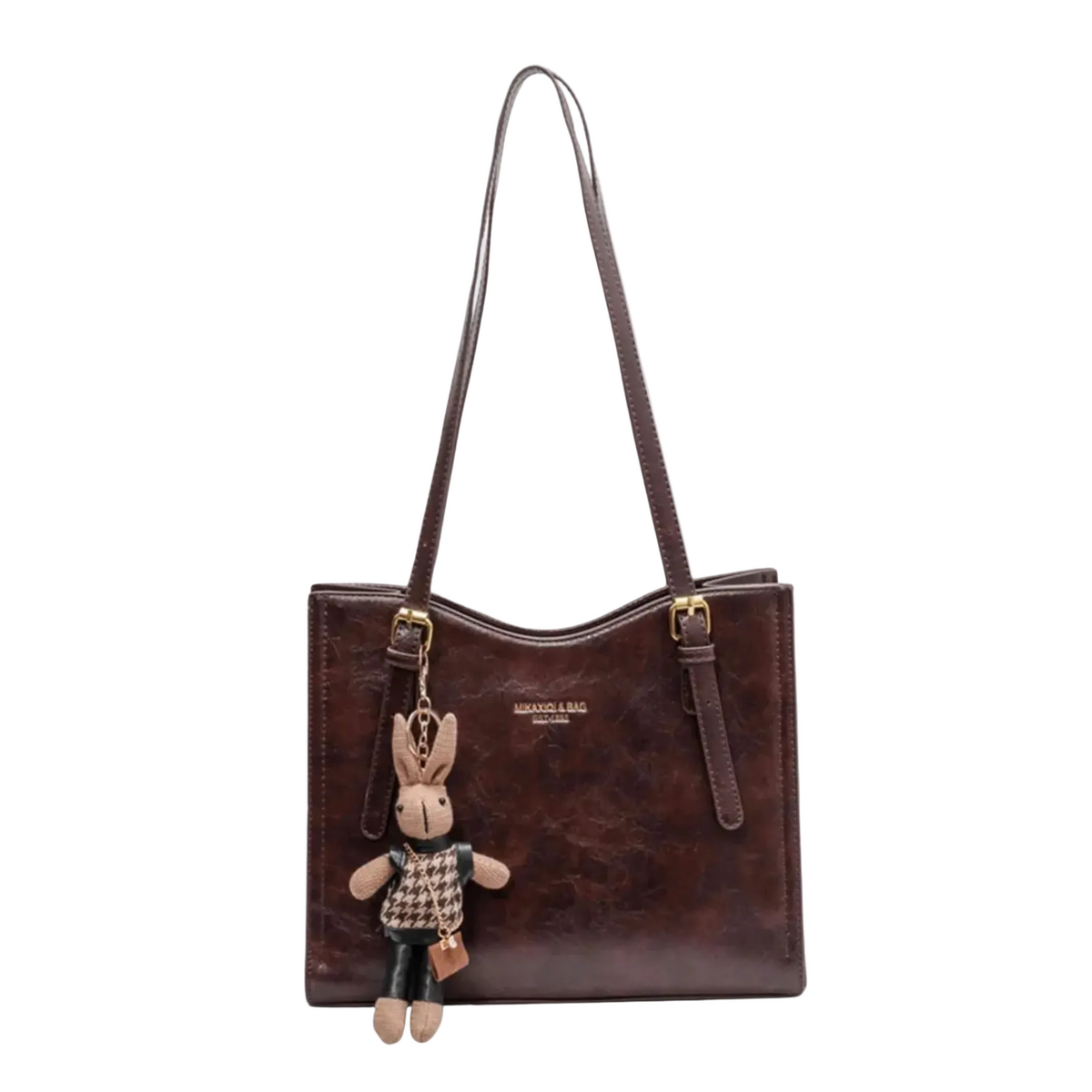 LENNA | Bolso de hombro vintage de piel vegana