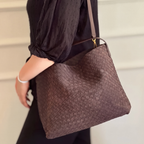 Bolso Tote Brielle de Gamuza