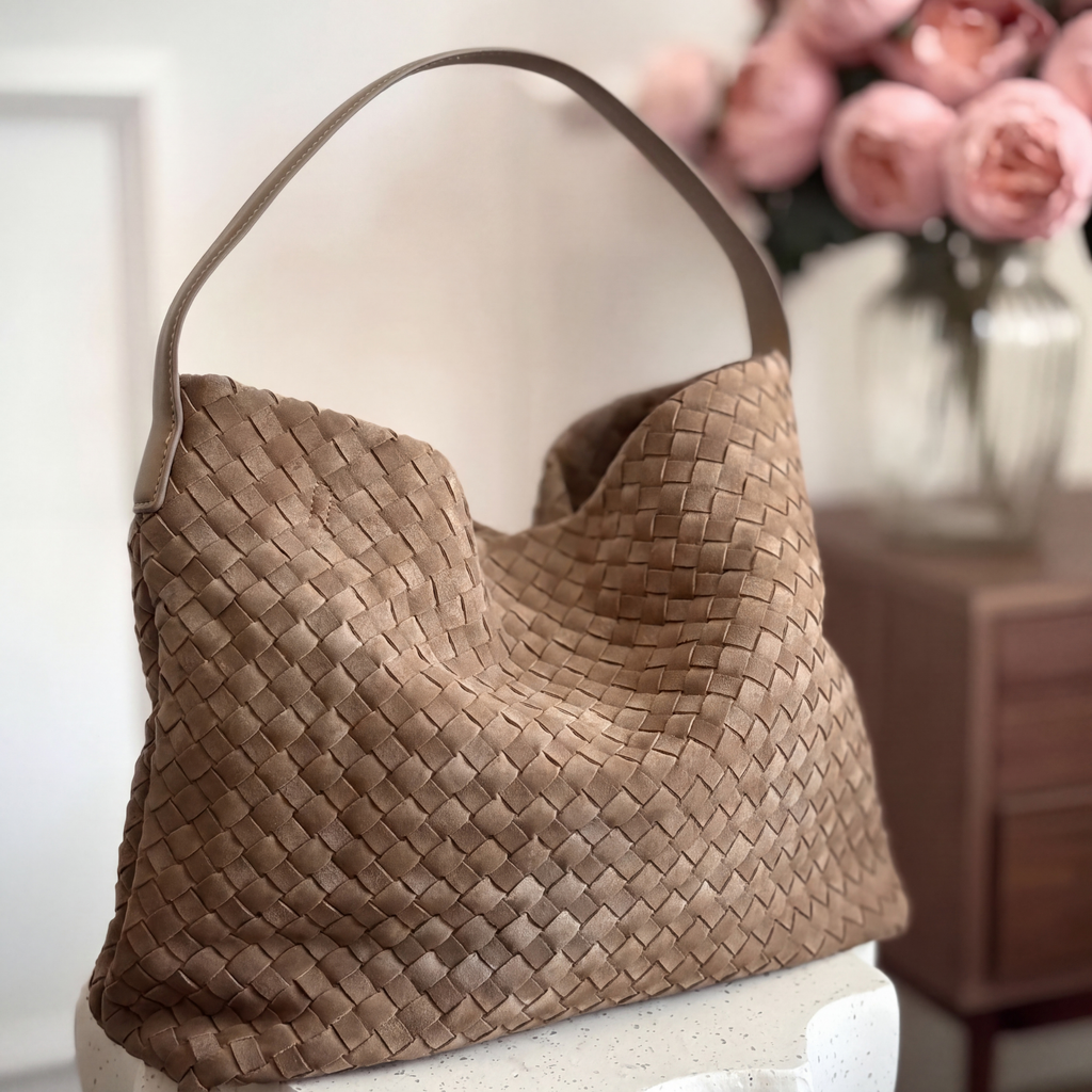 Bolso Tote Brielle de Gamuza