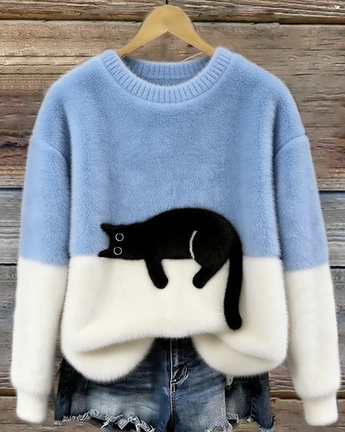 HELEN™ | Suéter oversize de gato elegante