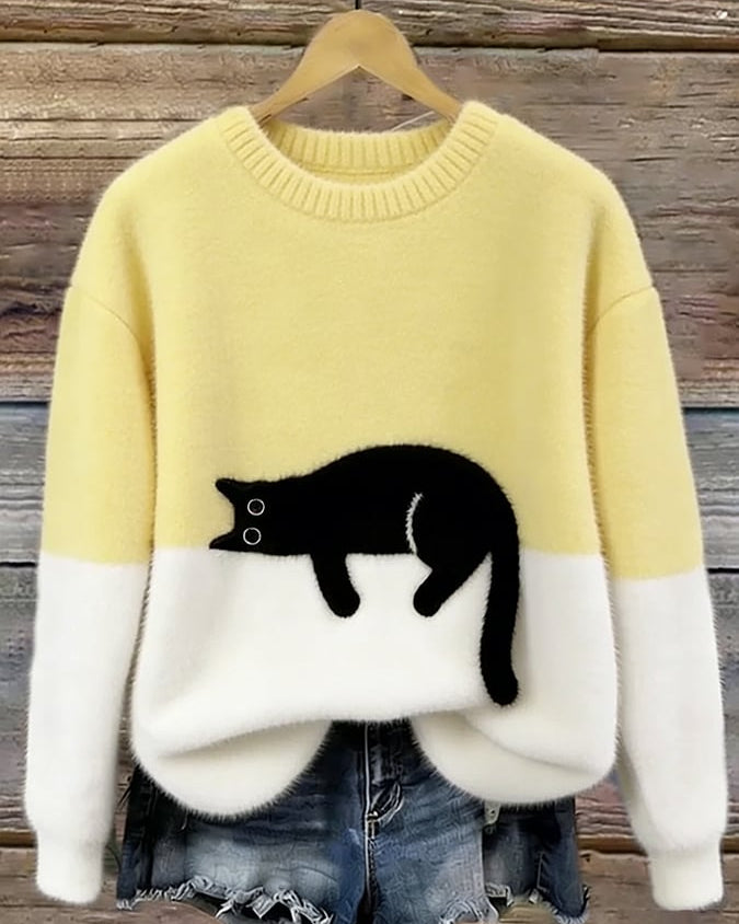 HELEN™ | Suéter oversize de gato elegante
