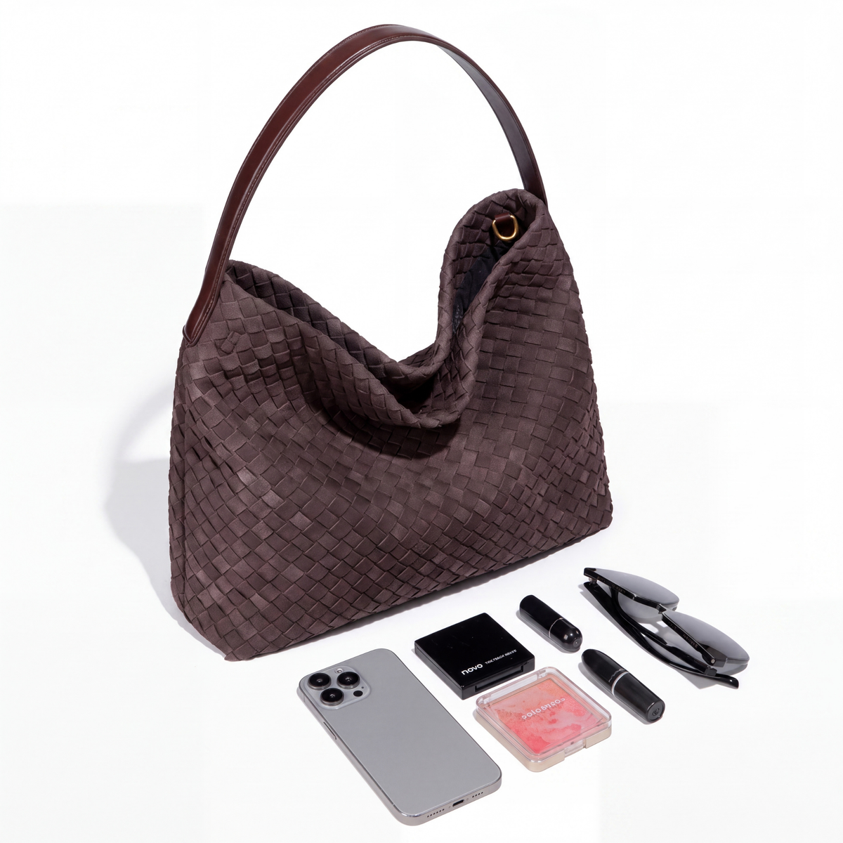 Bolso Tote Brielle de Gamuza