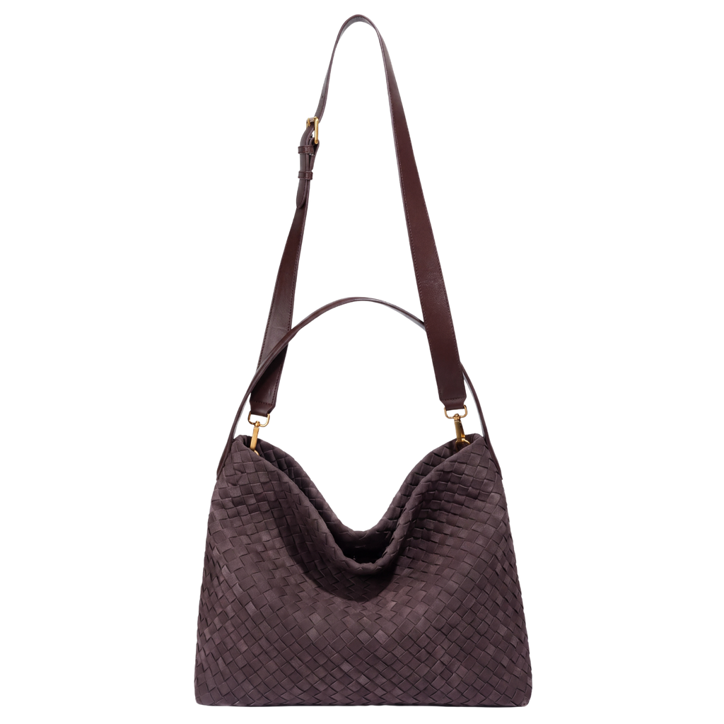 Bolso Tote Brielle de Gamuza