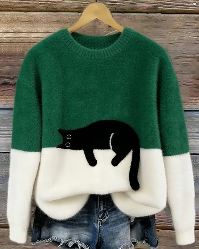 HELEN™ | Suéter oversize de gato elegante