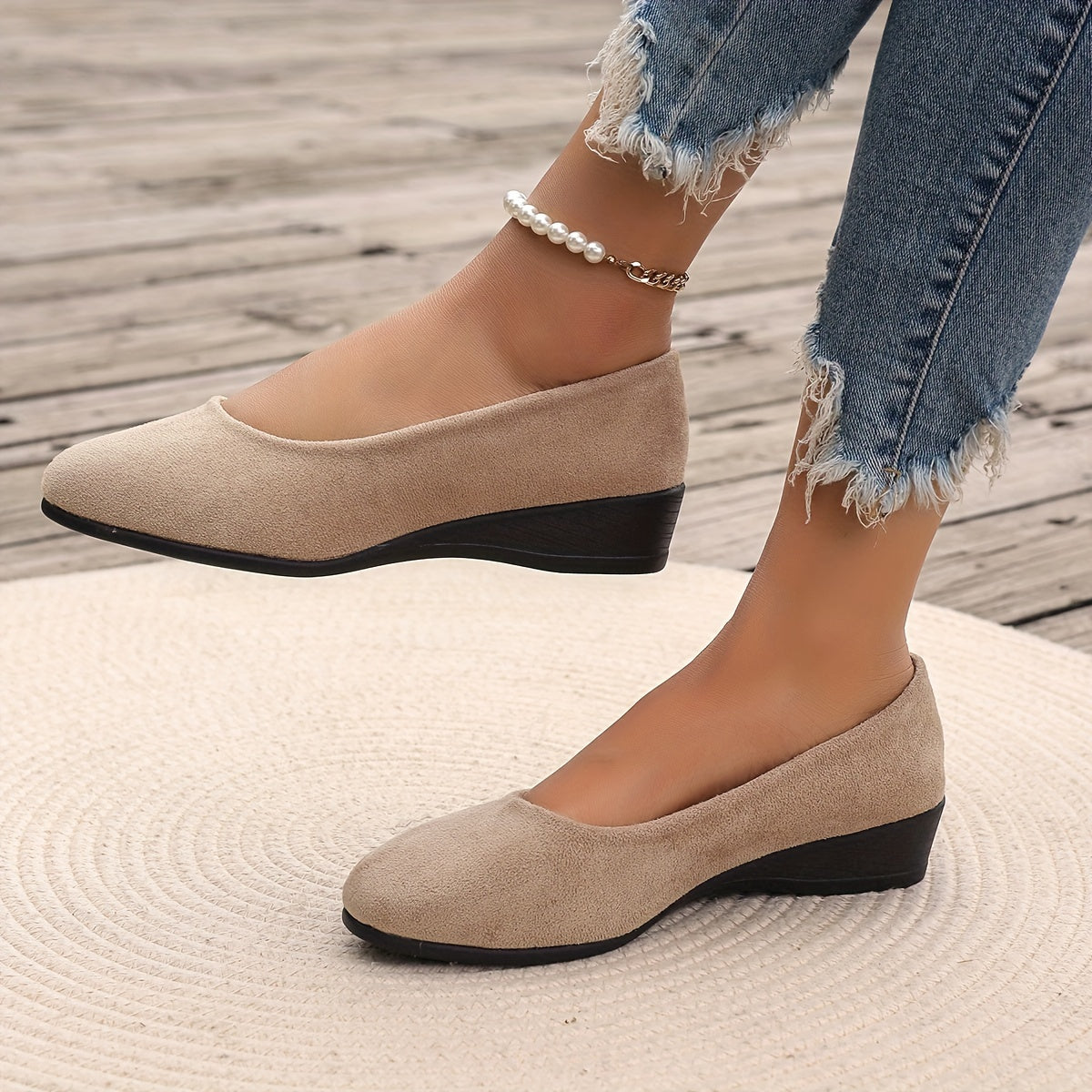 CHARLOTTE'™|BALLERINA CON CUÑA CÓMODA