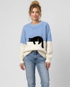 HELEN™ | Suéter oversize de gato elegante