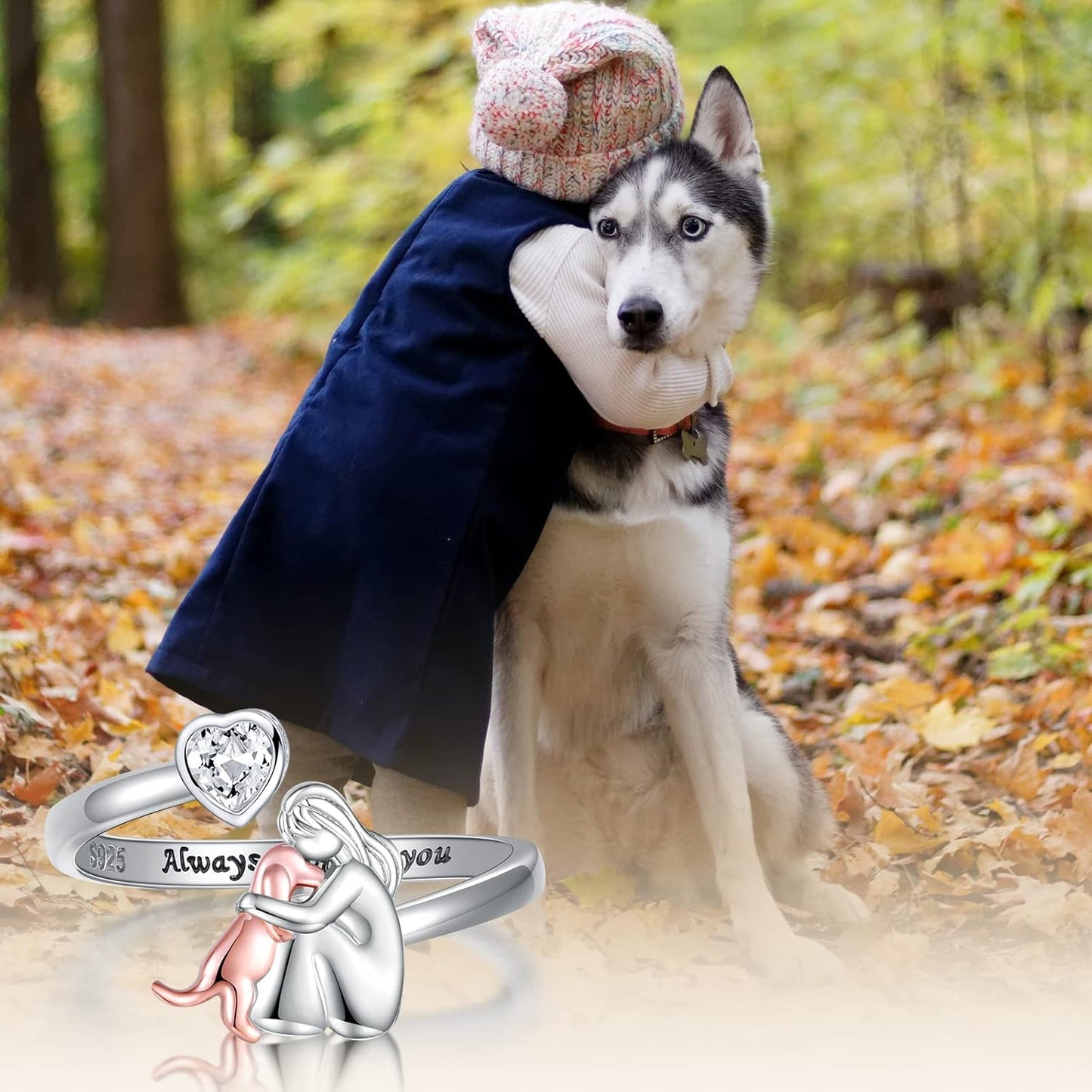 Anillo ajustable “Siempre en mi corazón”