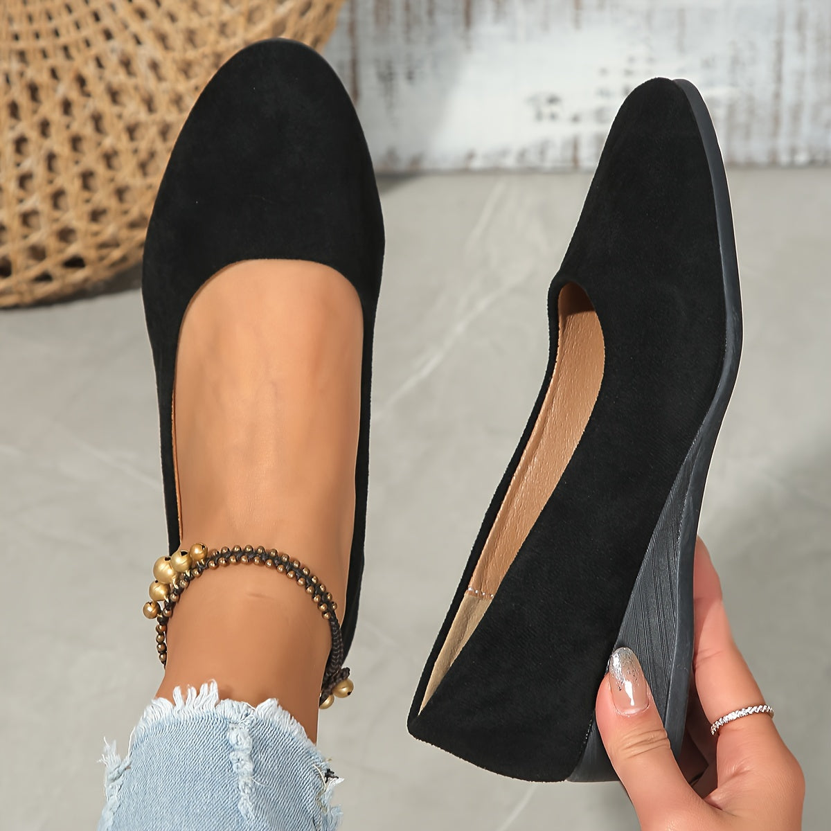 CHARLOTTE'™|BALLERINA CON CUÑA CÓMODA
