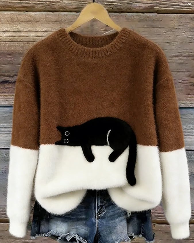 HELEN™ | Suéter oversize de gato elegante