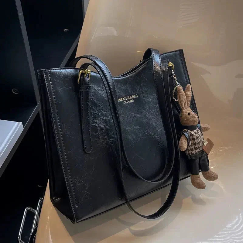 LENNA | Bolso de hombro vintage de piel vegana