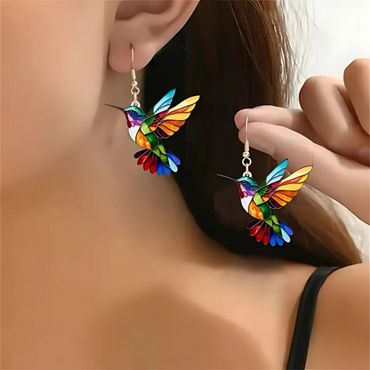 Hermoso collar de colibrí y aretes gratis – Oferta limitada