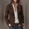 LORETTA | Blazer Jacquard en Cachemira Ajustado