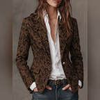 LORETTA | Blazer Jacquard en Cachemira Ajustado