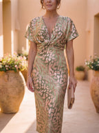 JULIA | Vestido elegante en tejido ligero y fluido