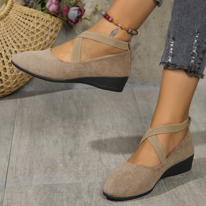 AMANDA™ | ZAPATO SLIP-ON CON CUÑA CÓMODA