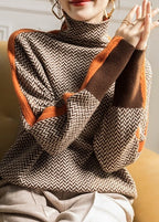 LIBRA | Jersey de cuello alto con rayas en contraste