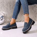ALEXIA | Mocasines con plataforma de estilo universitario
