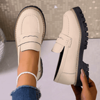ALEXIA | Mocasines con plataforma de estilo universitario