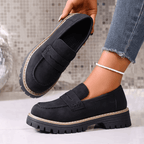 ALEXIA | Mocasines con plataforma de estilo universitario