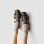 Avery - Zapatos ortopédicos Mary Jane con punta cuadrada