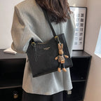 LENNA | Bolso de hombro vintage de piel vegana