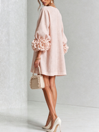 VALENTINA | Vestido Mini con Puños de Roseta