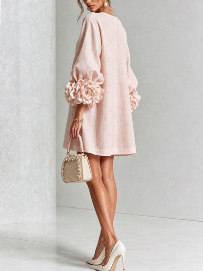 VALENTINA | Vestido Mini con Puños de Roseta
