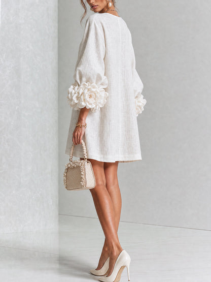 VALENTINA | Vestido Mini con Puños de Roseta