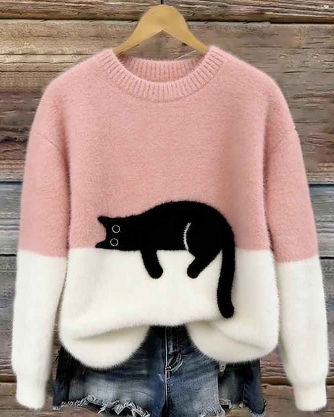 HELEN™ | Suéter oversize de gato elegante