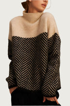ADELINE | Jersey de cuello alto de punto fino