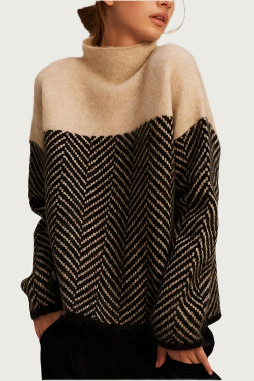 ADELINE | Jersey de cuello alto de punto fino